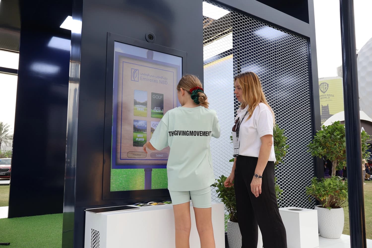 Setup for AI Photobooth at Hero Dubai Desert Classic for ENBD