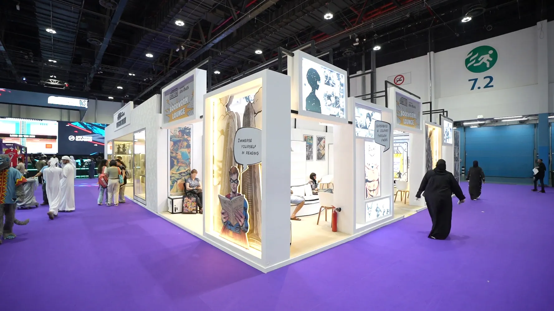Detailed view of Exhibition Stand Build-up experiential design project setup - 1