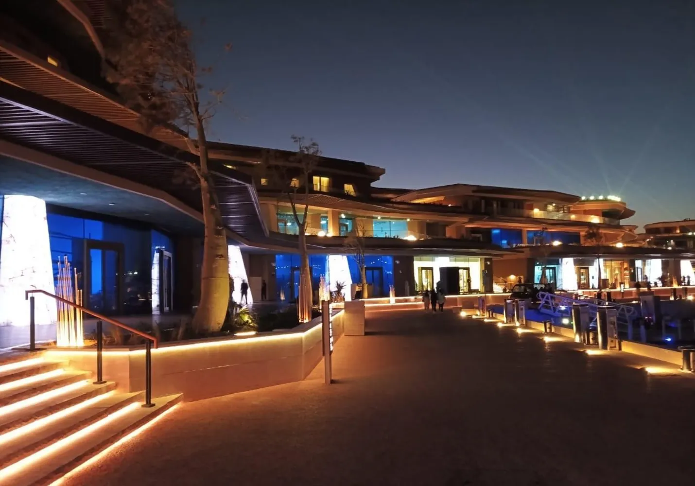 Detailed view of Immersive Façade Lighting experiential design project setup - 1